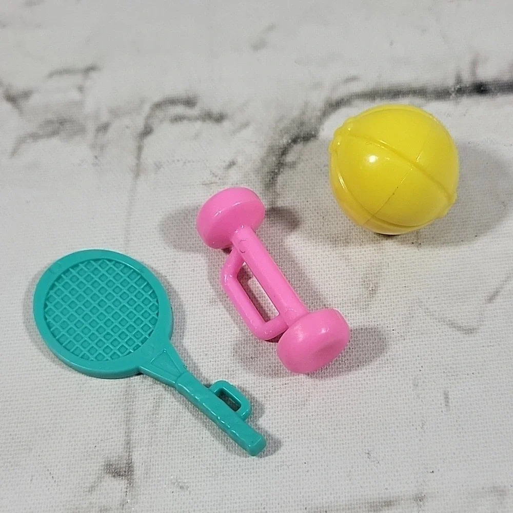 Barbie Workout Gym Athletic Lot Shorts Fanny Pack Visor Tennis Shoes Racket Ball